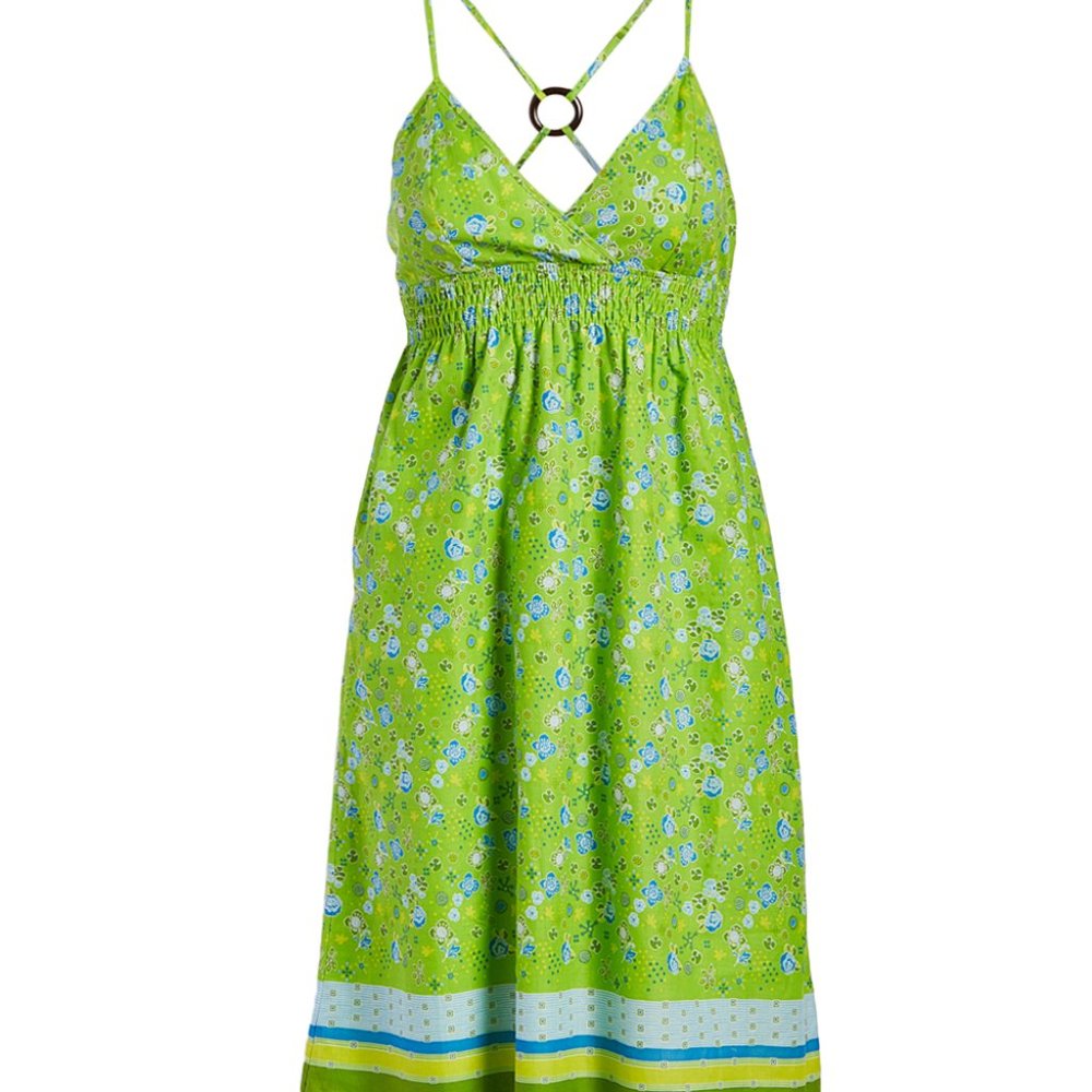 Back Detail Smocked Dress